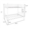 Kumasinova Twin-Over-Twin Bunk Bed Frame with 10" Under-Bed Storage, Metal Bed Frame with Ladder for Kids’ Bedrooms/Guest Spaces - 4 of 4