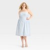 Women's Ruched Poplin Midi Tube Dress - Wild Fable™ - 2 of 3