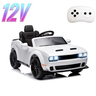 Licensed Dodge Ride-On Car, 12V Electric Vehicle for Kids with Remote Control, Ride On Toys with LED Lights, MP3 Player – Boys & Girls Gifts