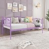 Metal Twin Daybed, Space-Saving Sofa Bed with Headboard & Steel Slat Support, No Box Spring Needed, Ideal for Apartment, Living Room, Small Spaces - 4 of 4