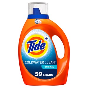 Tide Coldwater Clean High Efficiency Liquid Laundry Detergent - 84 fl oz - 1 of 4