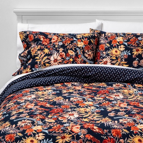 Prairie Floral Print Duvet Cover Pillow Sham Set Threshold