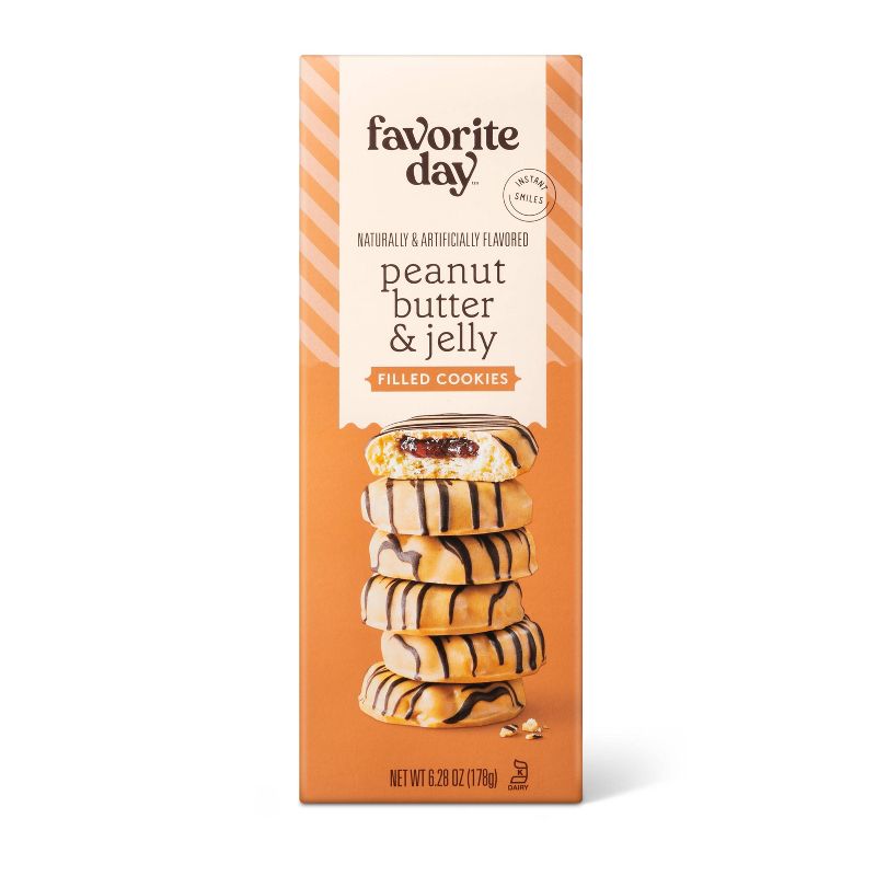 Peanut Butter and Jelly Filled Cookies - 6.28oz - Favorite Day&#8482;, 1 of 10