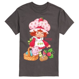 Men's - Strawberry Shortcake - Custard In Basket Short Sleeve Graphic T-Shirt - 1 of 4