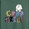 Women's - Peanuts - Good Grief Charlie Brown Lightweight French Terry Wide Neck Long Sleeve Shirt - 2 of 4