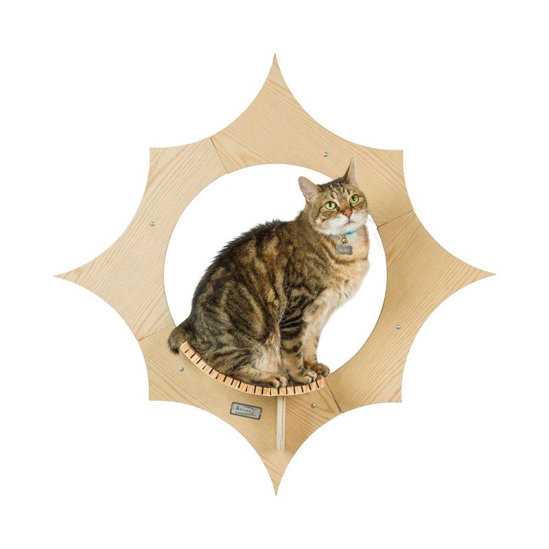 Armarkat Sun Shape Cat Wall Shelves, Modern Wall-Mounted Climbing Cats Furniture, 3 of 10