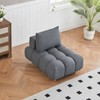 CAVINAS Long Cloud Couch Contemporary Teddy Upholstered Sofa Couch with Pillow for the living room - 3 of 4