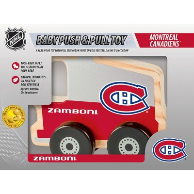 BabyFanatic Wood Push And Pull Toy - NHL Montreal Canadiens - Officially Licensed Baby And Toddler Toy
