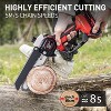 Gardenjoy Cordless Mini Chainsaw - 6 Inch - 21V with 2 Batteries & 2 Chains - Safety Lock & Auto Oiler - 4 of 4