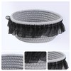 REGALWOVEN Odorless Cotton Rope Handcrafted Compact Size Multiple Use Open Storage Bins 1 Pc - 2 of 4