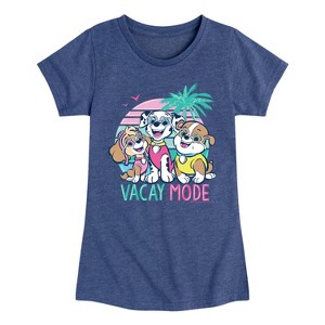 Girls' - Paw Patrol - Vacay Mode Fitted Short Sleeve Graphic T-Shirt - 1 of 4