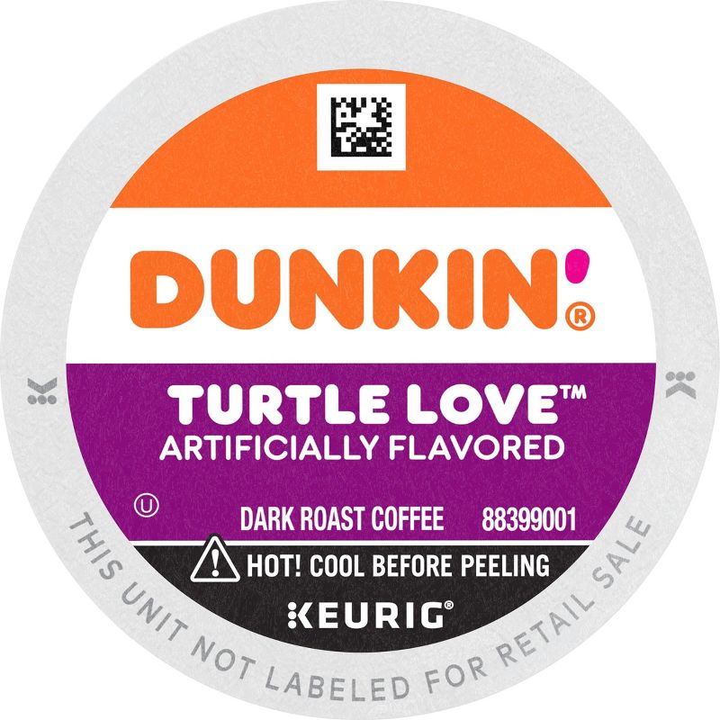 Dunkin Turtle Love Medium Roast Coffee - Keurig K-Cup Pods - 22ct, 4 of 8
