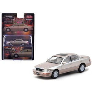 Lexus LS400 (UCF10) RHD (Right Hand Drive) Champagne Beige Metallic "Global64" Series 1/64 Diecast Model by Tarmac Works - 1 of 4