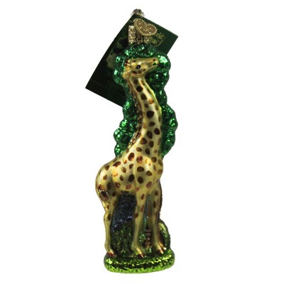 Old World Christmas 5.5" Tree Reaching Giraffe Ornament Animal Safari Zoo  -  Tree Ornaments