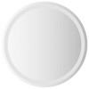 vidaXL LED Bathroom Mirror 23.6" Round - Waterproof and IP65 Rated, Convenient USB Interface, Glass Material, Wall-mounted, Transparent - 2 of 4