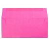 JAM Paper #10 Business Envelopes 4 1/8" x 9 1/2" Ultra Fuchsia Pink 100/Pack (15847d) - 2 of 2