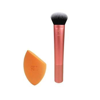 Real Techniques Foundation Best Sellers - Miracle Complexion Sponge & Expert Face Brush - 2pc