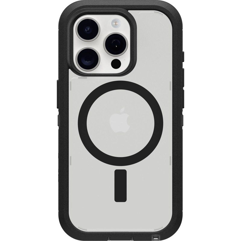 OtterBox Apple iPhone 15 Pro Defender Pro XT Series Case with MagSafe - Dark Side, 1 of 8