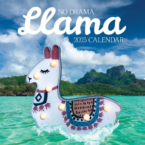 2023 Square Wall Calendar, No Drama Llama, 16-month Funny Corner Theme With  180 Reminder Stickers (12 X 12 In) : Target