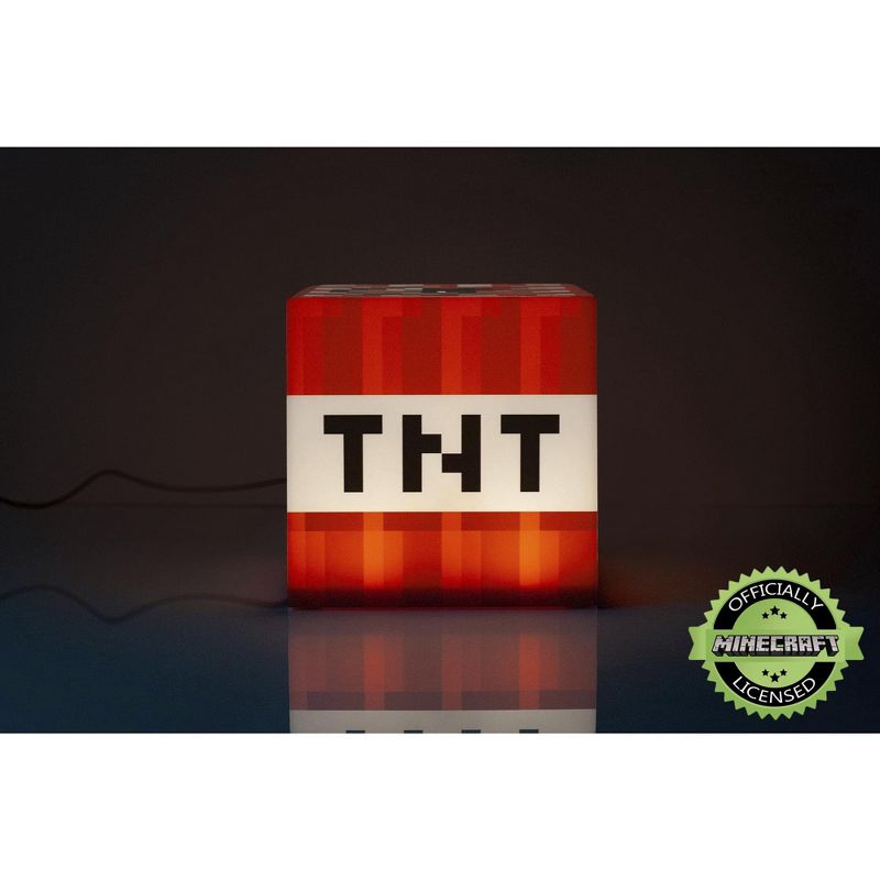 Ukonic Minecraft TNT Block 6 Inch USB LED Cool Night Light Cube Toy for Kids & Gamers, 2 of 7