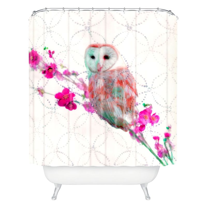 Quinceowl Shower Curtain Ivory - Deny Designs, 1 of 6