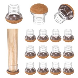 Unique Bargains Silicone Round Chair Leg Caps Floor Protectors 32 Pcs - 1 of 4