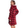 Just Love Womens Velour Solid Robe | Ladies Hooded Bathrobe - 2 of 4