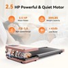 DeerRunWalking Pad 300lb,Under Desk Treadmillwith Remote Control ,2 in 1 Portable Walking Pad Treadmill for Home/Office/Exercise - 3 of 4