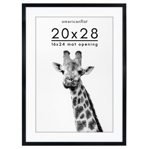 Americanflat Gallery-Style Picture Frame with Mat to Secure Artwork, Prints, and Photos - 1 of 4