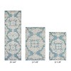 Medallion Collection 3 Piece 100% Cotton Tufted Bathroom Rug Set  with Non-Slip Backing, Machine Washable, Tumble Dry Bath Mat - 2 of 4