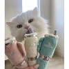 Haute Diggity Kitty by Haute Diggity Dog  Snuggly Cup 3-Pack (Teal, Ivory, Blush) Crinkle Cat Toy with Catnip - 3 of 4