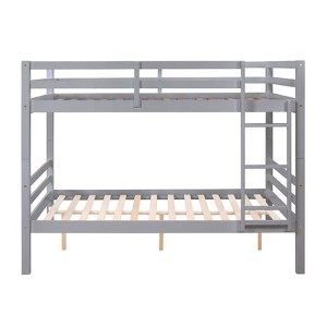 AZL1 Life Concept Beds Full over Full Bunk Bed with Ladder High Guardrails and Durable Construction for Kids Room, Gray, 79.13"*59.06"*61.81" - 1 of 4