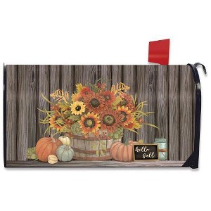 Briarwood Lane Mailbox Cover  - Standard Size - Hello Fall Floral Primitive For Fall Mailbox Cover - 1 of 3