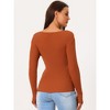 Seta T Women's V Neck Wrap Long Sleeve Criss Cross Casual Pullover Sweater - 4 of 4
