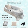 Human Dog Bed, Large Size Fits You and Pets, Washable Faux Fur Dog Bed for People Doze Off, Napping Orthopedic Dog Bed - 3 of 3