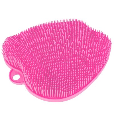 iMountek"Shower Foot Scrubber & Massager Mat for Exfoliation, Circulation & Pain Relief with Anti-Slip Cups"Pink