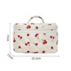 3 Pcs Makeup Bag,Bow Makeup Bag,Floral Makeup Bag Set,Large Toiletry Cosmetic Bag Makeup Bag Organizer for Business Trips, Vacations - 4 of 4