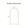 Gold Arch Backdrop Stand  Metal Wedding Arch Stand Gold Arched Frame for Ceremony Outdoor Indoor Decoration - 2 of 4