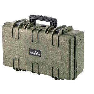 Monoprice Weatherproof Hard Case - 22in x 14in x 8in, OD Green With Customizable Foam, Shockproof, IP67 - 1 of 4