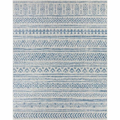 Mark & Day Elodie 7'10"x10'2" Rectangle Woven Indoor and Outdoor Area Rugs Dark Blue