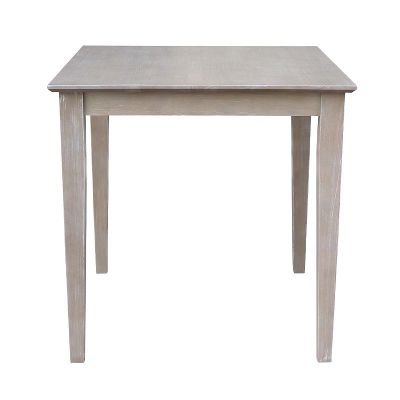 Solid Wood 30" X 30" Dining Table Weathered Gray - International Concepts, 3 of 7