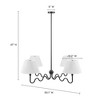 Modway Wave 4-Light Pendant Light – Modern Black Squiggle Ceiling Fixture with Abstract Form, Ideal for Kitchen Island or Foyer - 2 of 4