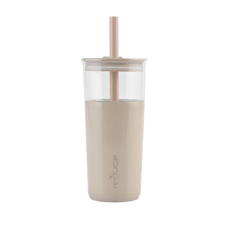 Reduce 20oz Aspen Vacuum Insulated Stainless Steel Glass Tumbler with Lid and Straw, 1 of 12