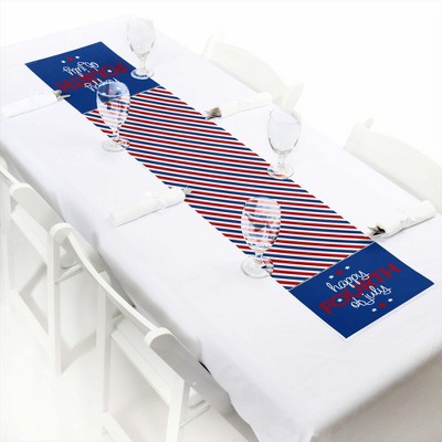 Big Dot of Happiness 4th of July - Petite Independence Day Party Paper Table Runner - 12 x 60 inches