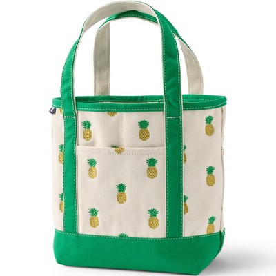 Lands' End Open Top Canvas Tote Bag