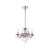 Elegant Lighting Rococo 4 light Purple Pendant Clear Royal Cut Crystal - 3 of 3