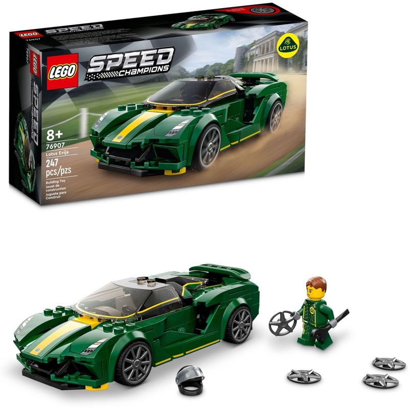 LEGO Speed Champions Lotus Evija Race Car Model Toy 76907, 1 of 8