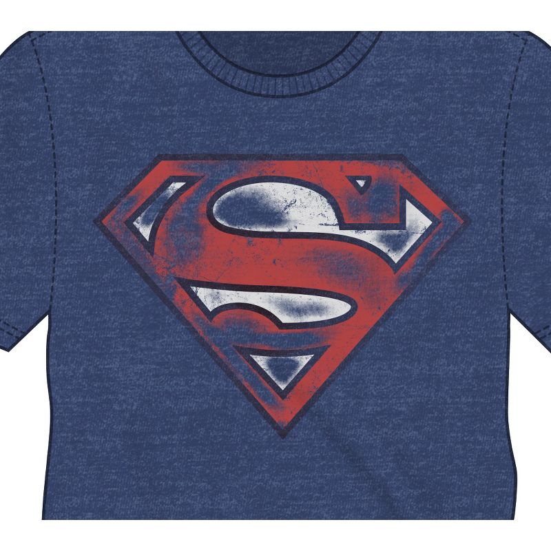 Superman Logo Men's Short Sleeve Shirt & Sleep Shorts Set, 3 of 6