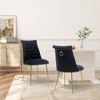 Clihome Velvet Dining Chairs Set of 2 - 3 of 4