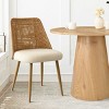 35" Dining Table Modern Dining Set for 2 for Small Space with Rattan Back Dining Chairs for Living Room,Dining Room - 4 of 4